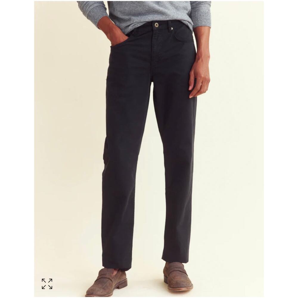 Billy Reid 5 Pocket Pant Slim Cut Jeans Cotton Twill Size 31 Black Casual Luxury